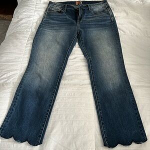 Driftwood from Sundance Cropped Scalloped Hem Jeans Size 30